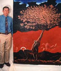 Brave Eagle Tree is one of the oil paintings in Yur Art's eight online galleries. It is one of Donn Ziebell's large oil paintings.